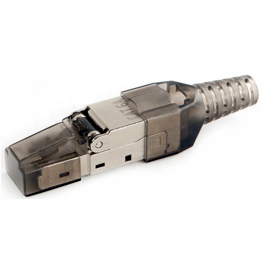 Lot De 6 Connecteurs RJ45 Cat 8 Blindés Sans Outil, Fiche De Terminaison De Terrain Cat 8 Connecteur Fiche