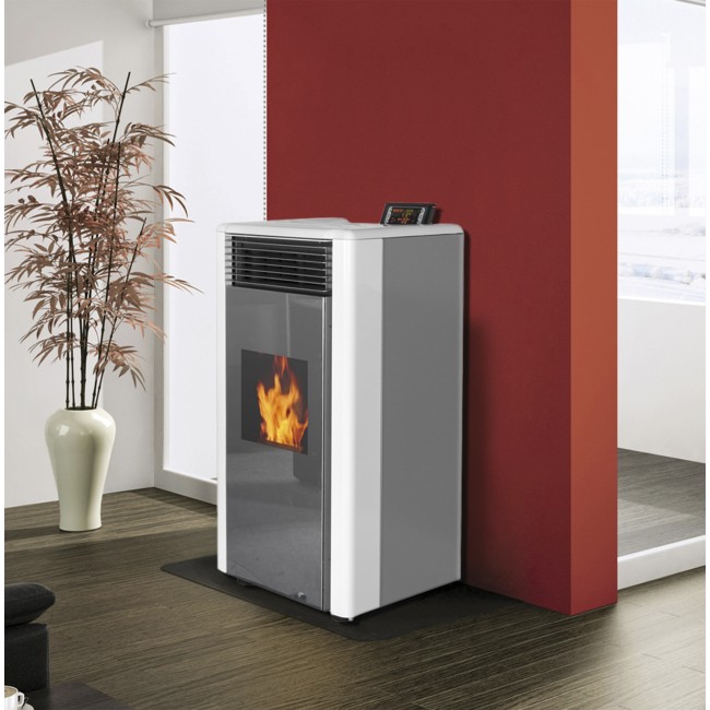 Poêle à granulés EPE-01A 11kw - à convection - avec écran digital et télécommande HAVERLAND