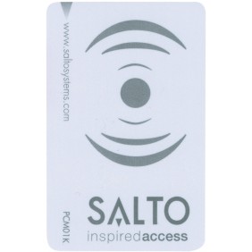 Badge en PVC NXP Mifare Desfire 2K EV3 - blanc - encodé Salto SALTO