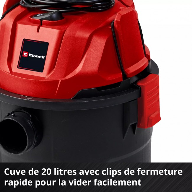 Aspirateur eau et poussière - 20L - puissance 1250W - TC-VC 1820 - Bricozor 6.jpeg EINHELL