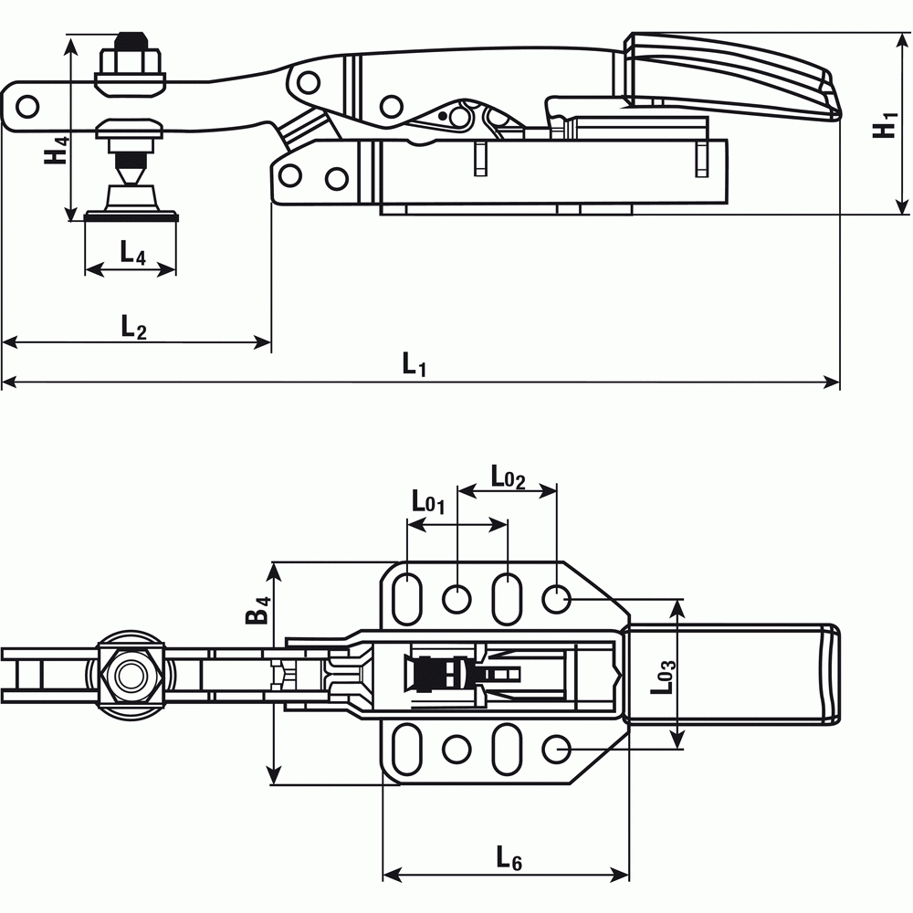 BESSEY Sauterelle à serrage vertical 60mm - STC-HH70SB