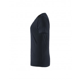 T-shirt de travail bicolore 100% coton femme 3479 -bleu marine et noir BLAKLADER