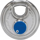 Cadenas à clé - rond - en inox - cylindre protégé - Diskus® 24IB ABUS