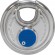 Cadenas à clé - rond - en inox - cylindre protégé - Diskus® 24IB