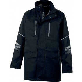 Parka de pluie imperméable GRAFIZ coupe-vent et respirante - noir DELTA PLUS