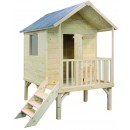 Maisonnette enfant en bois Kangourou+ 2,6 m2 sur pilotis JARDIPOLYS