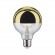 Ampoule LED - forme globe avec calotte réflectrice