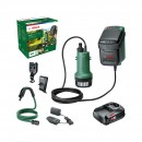 Pompe à eau de pluie GardenPump 18V-2000 + 1 batterie 2,5Ah - 06008C4202 BOSCH