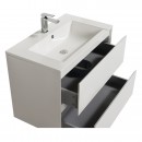 Meuble de salle de bains blanc - 80 cm - Sia - double vasque BATHDESIGN