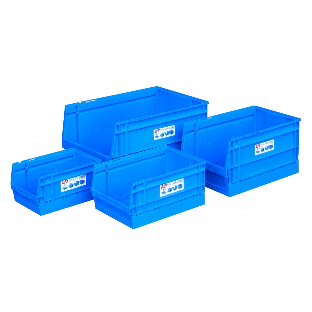 Panier à Linge Pliable 25L SAMMART – TPE/PP, Bleu Vif, Pliable à 7,1 Cm | Pour Linge, Rangement, Coffre De Voiture, Bain D’animaux