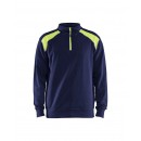 Sweat camionneur avec détail aux épaules - bleu marine et jaune BLAKLADER