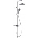 Ensemble de douche avec tablette - design rond - Aquastar SCHÜTTE