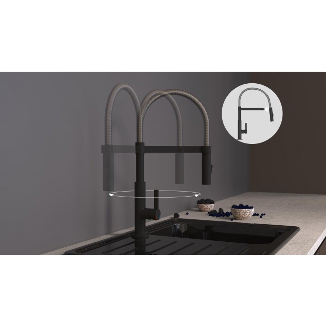 Mitigeur de cuisine - avec ressort - en spirale - Chromé 5.jpg SCHÜTTE