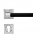 Poignées de porte sur rosaces carrées série ER 45QLS Madeira - satiné KARCHER DESIGN
