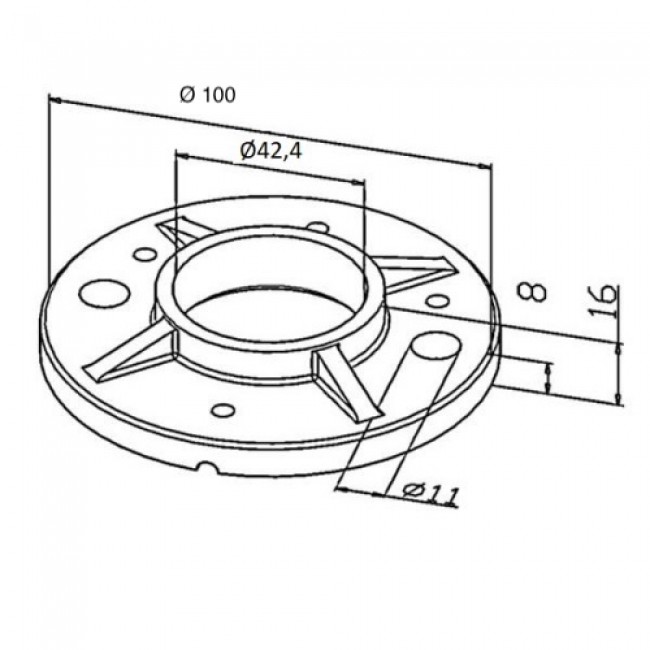 Embases à souder pour poteau à la française Ø 42,4 mm.jpeg Design Production
