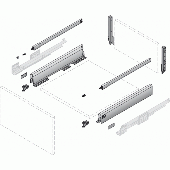 Tiroir avec tringles - ArciTech HETTICH