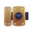 Verrou en applique - série B5 - à bouton - cylindre - finition bronze IFAM