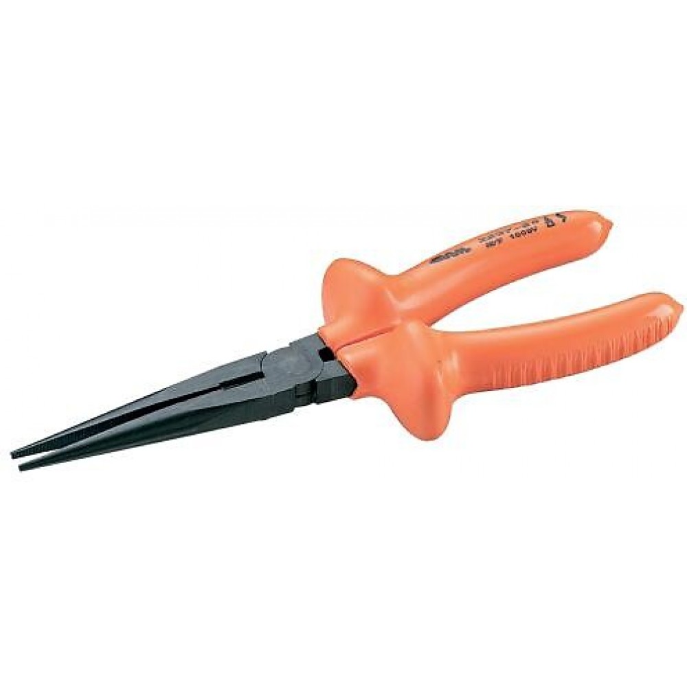 Pince à Bec Demi-Rond Isolée 1000V KS Tools 117.1120 - Longueur 150 Mm - Poignées Bi-composants - Pour Électricien