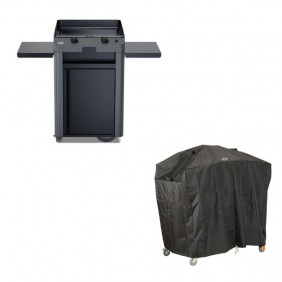Plancha gaz 60 cm sur chariot - Combo Fusion 60 + housse offerte ENO