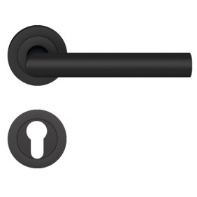 Poignées sur rosaces clé I - inox noir Cosmos - Rhodes ER28 KARCHER DESIGN