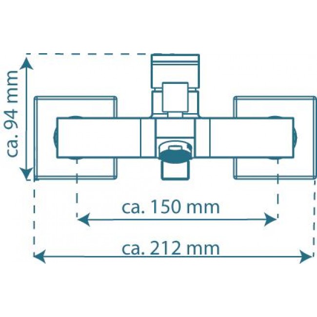 schema Mitigeur monocommande - bain - carré Tokyo II.jpg SCHÜTTE