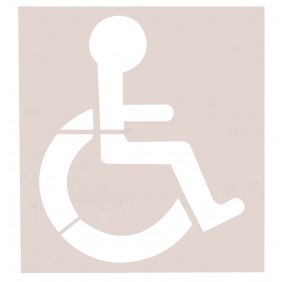 Pochoir PVC réutilisable - pour stationnement handicapé et PMR TECHNIMA SOPPEC