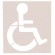 Pochoir PVC réutilisable - pour stationnement handicapé et PMR