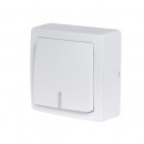 Bouton poussoir lumineux/témoin saillie complet - blanc - Blok DEBFLEX
