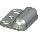 Gâche basse Isy pour recouvrement supérieur à 36 mm JPM