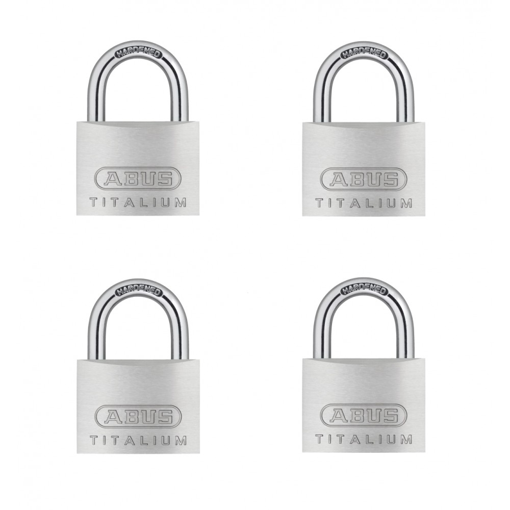 Lot De 4 Cadenas à Disque Acier Inoxydable - Clé Identique - Manchon 3/8 Pouces - Sécurité Haute