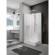 Cabine de douche 80 x 100 cm à portes coulissantes - verre transparent - Kara 2