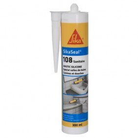 Mastic silicone anti-moisissures SikaSeal 108 sanitaire - 300ml SIKA