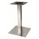 Pied de table carré central en inox - hauteur 730 mm
