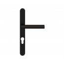 Poignées de porte sur plaque Rhodos pour porte chassis - noir KARCHER DESIGN