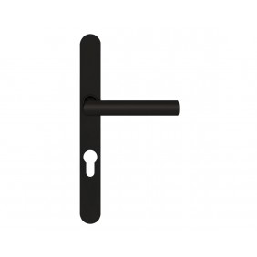 Poignées de porte sur plaque Rhodos pour porte chassis - noir KARCHER DESIGN