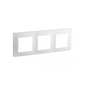 Plaque 3 postes - pose horizontale ou verticale - boîte de 5 - Caly DEBFLEX