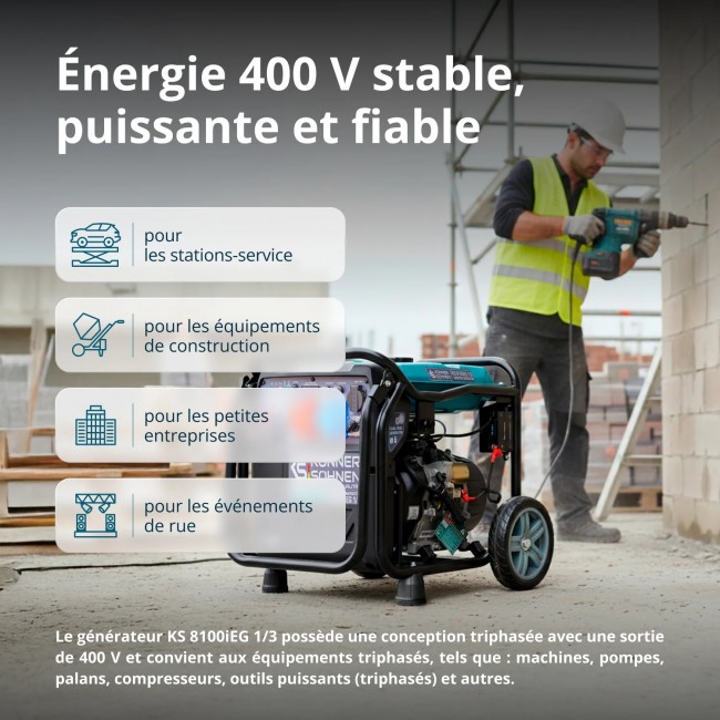 Groupe électrogène Inverter à essence:gaz - 8,5 kW - 230:400V - KS 8100iEG 1:3 - Bricozor 11.jpeg KONNER & SOHNEN
