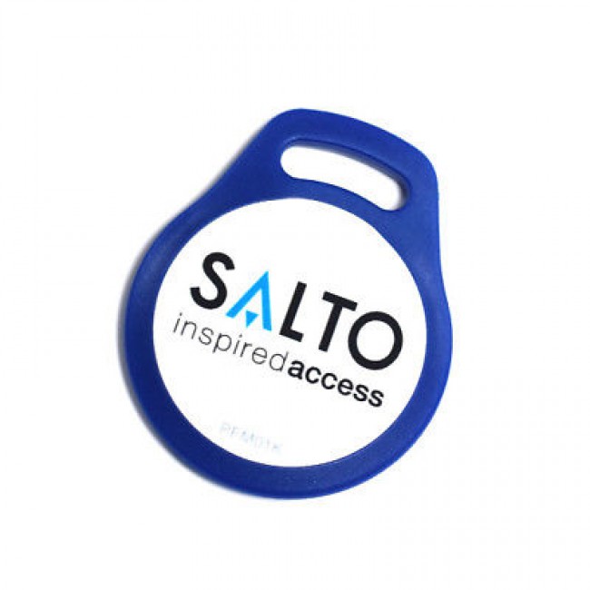 Badge porte clé bleu Mifare E9000 SALTO