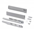 Tiroir extérieur Vertex 3D 40 kg hauteur 93 mm - finition aluminium EMUCA
