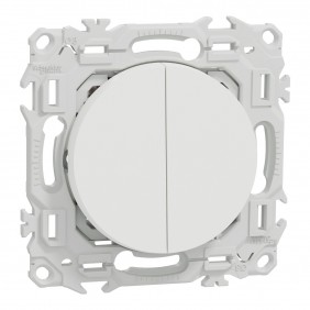 Double va-et-vient ou poussoir 10 AX - Odace II SCHNEIDER