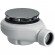 Bonde de douche 90 mm capot chromé - sortie horizontale - Tempoplex