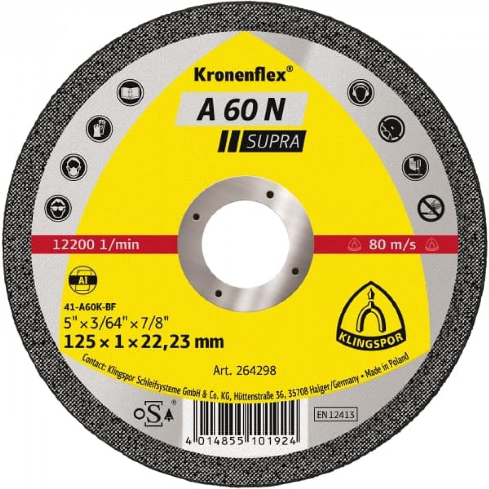 Disques à tronçonner Kronenflex® pour aluminium et acier - par 25 ...