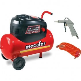 Compresseur d'air 24L Horizontal 1.5HP 8 bar MECAFER