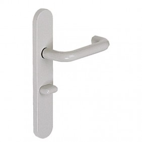 Plaques pour poignées de porte - nylon - ZL 92 - gris NORMBAU