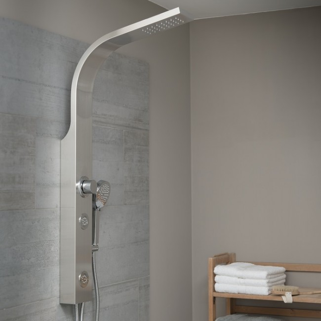 Panneau de douche - acier inoxydable - Sansibar 2.jpg SCHÜTTE