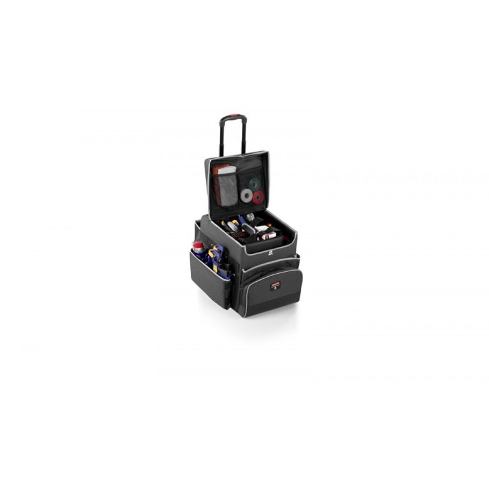 Chariot De Ménage Professionnel Uniprodo UNICLEAN 150 - 150kg Capacité - 3 Plateaux - 2 Bacs - Roues PVC - Pour Hôtel/restaurant