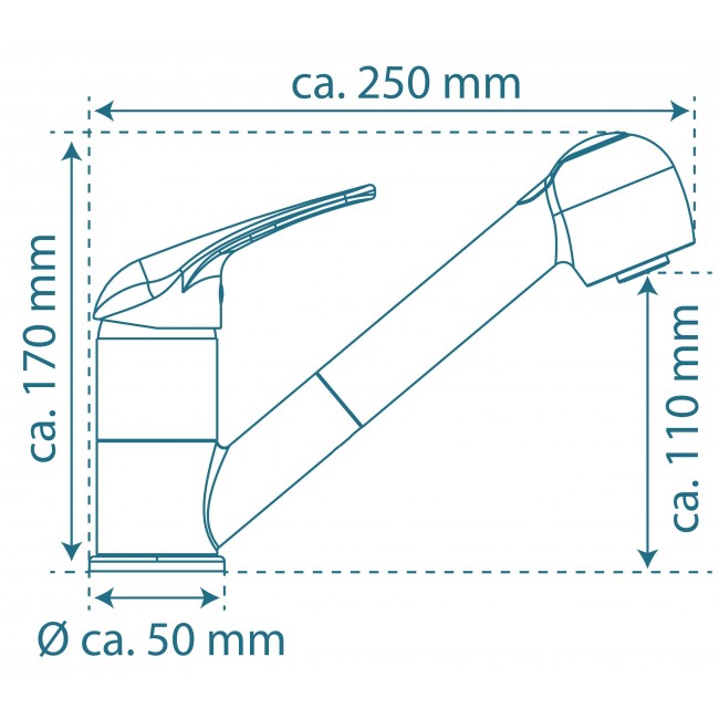 Schema Mitigeur monocommande avec douchette extractible cuisine chromé Supra.jpg SCHÜTTE