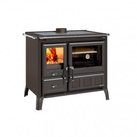Cuisinière à bois 10,5kW - four 78L - noir anthracite - Gardenia Steel LA NORDICA EXTRAFLAME