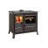 Cuisinière à bois 10,5kW - four 78L - noir anthracite - Gardenia Steel