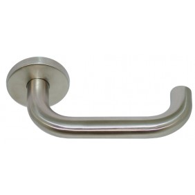 Béquille double à rosace ronde Medoc en inox 304 brossé recyclé EUROWALE